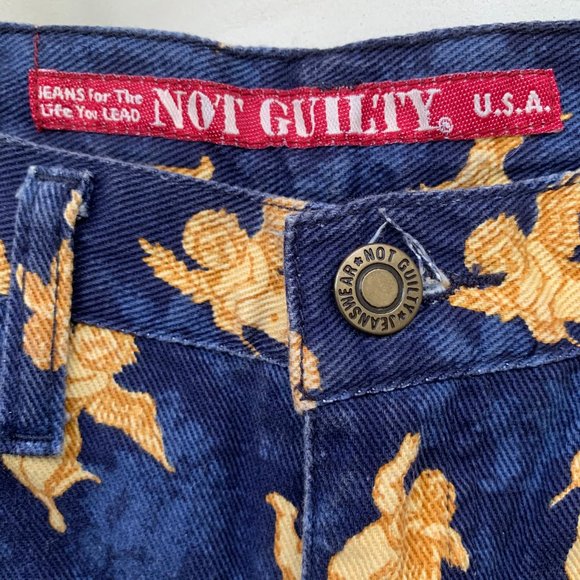 Vintage Not Guilty Jeans shorts - Gold Angels 90's - Picture 8 of 8